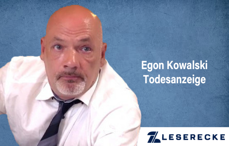 Egon Kowalski Todesanzeige