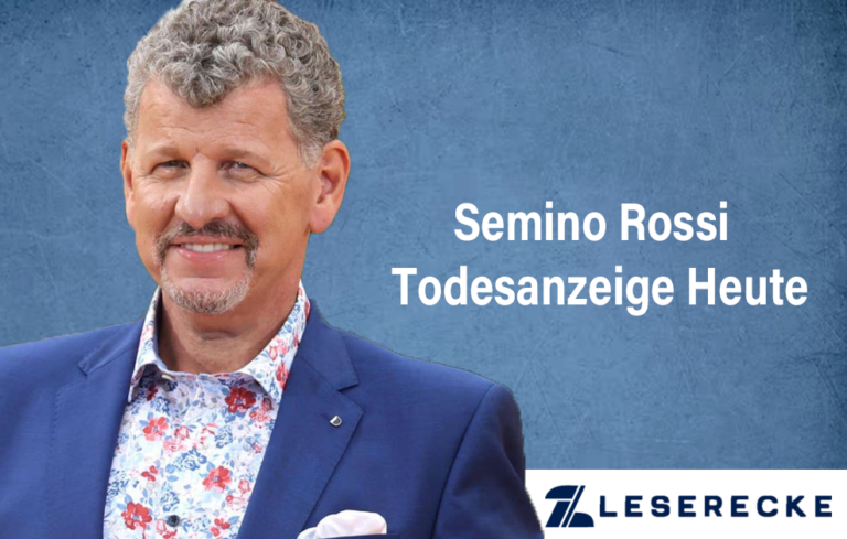 Semino Rossi Todesanzeige Heute